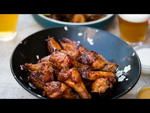 Air Fried Chicken Wings with Time & Temp