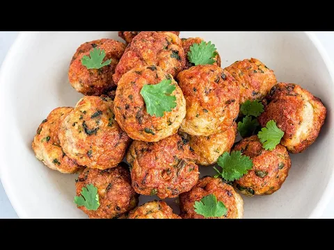 Thai Chicken Meatballs | Very Easy Chicken Meatballs Recipe | Best Ever Chicken Meatballs Recipe